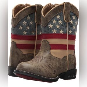 Roper Toddler Boots Toddler Size 5 American Flag Light Up Brand New In The Box